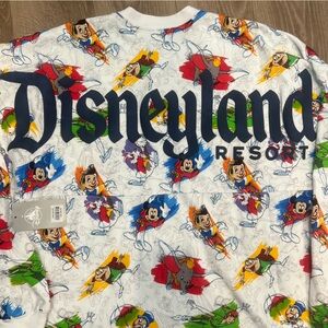 NWT Disneyland Ink & Paint Spirit Jersey Adult medium Pinocchio Mickey